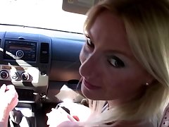 Mature blonde Michelle Soleil fucked and gets cum outsider a stranger